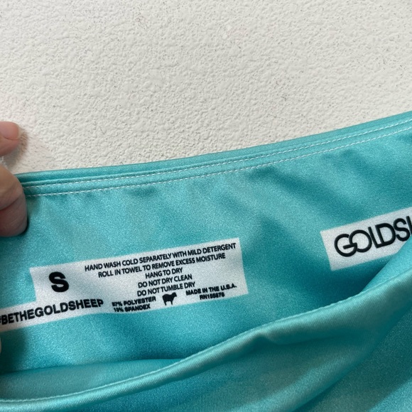 🥑5/$25 Goldsheep Leggings, Turquoise Joy Drive. Small - Picture 5 of 5